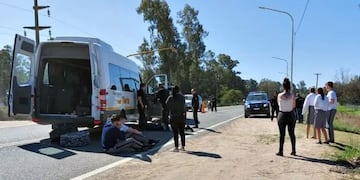 La tragedia fue cerca de las 13 hs del mediodía de este viernes en la ruta provincial N°1.