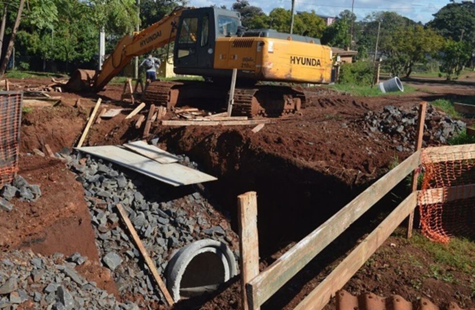 Posadas: continúan las obras de saneamiento en la chacra 109