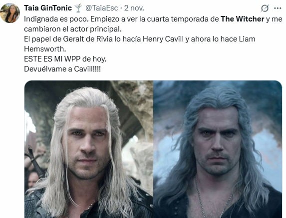 El cambio en The Witcher impactó de manera negativa en las redes sociales.