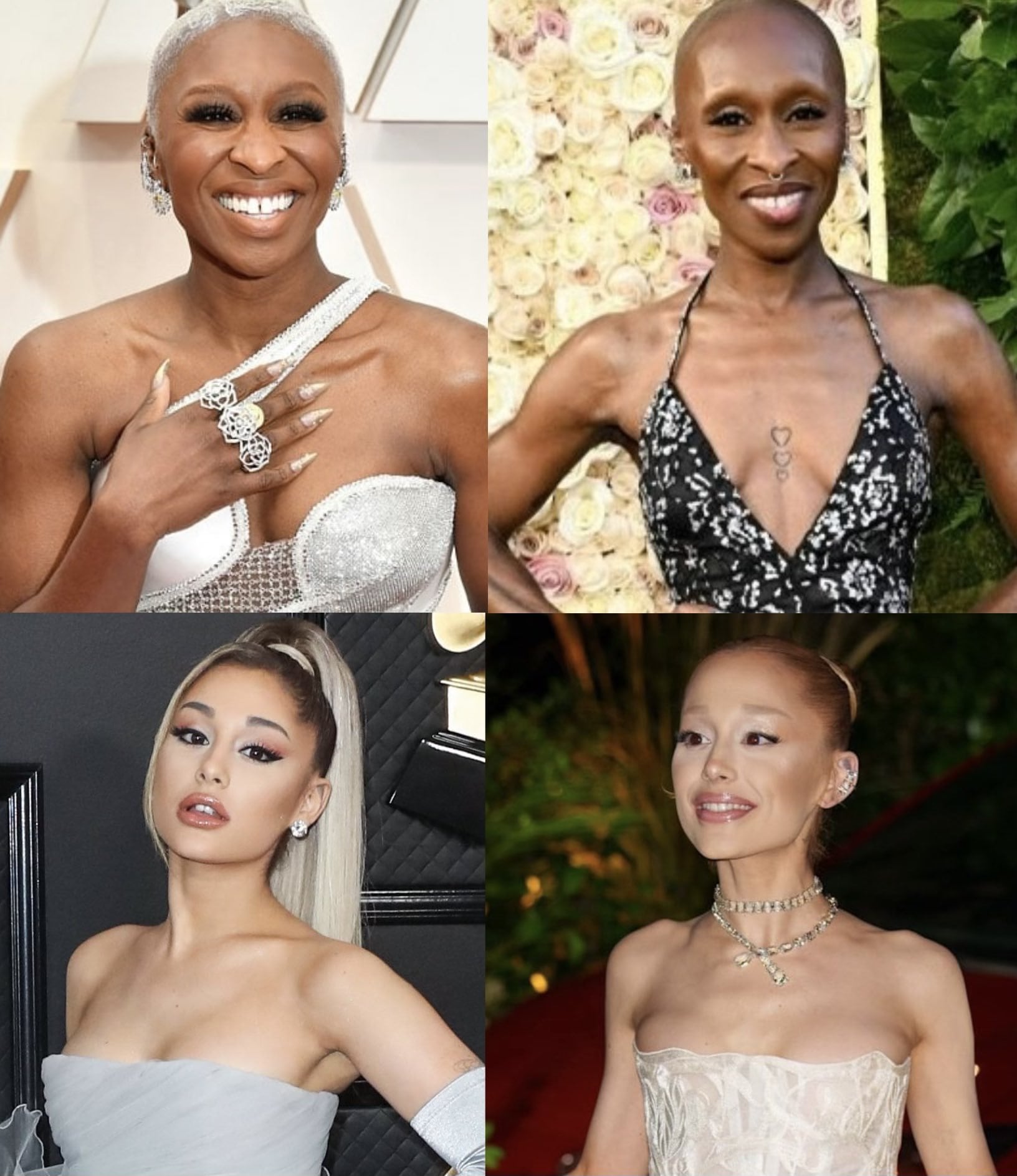 El antes y el después de las grabaciones de Wicked.