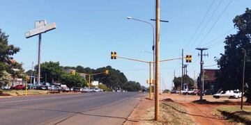 La capital provincial tendrá verde simultáneo sobre la avenida Quaranta.