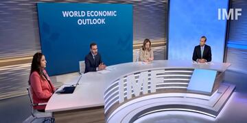 Funcionarios del Fondo Monetario Internacional presentaron las nuevas proyecciones del organismo para la economía global.