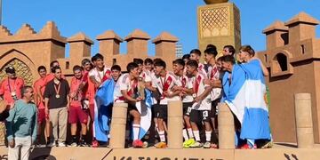 Ignacio Pollano campeón con River Plate en Marruecos