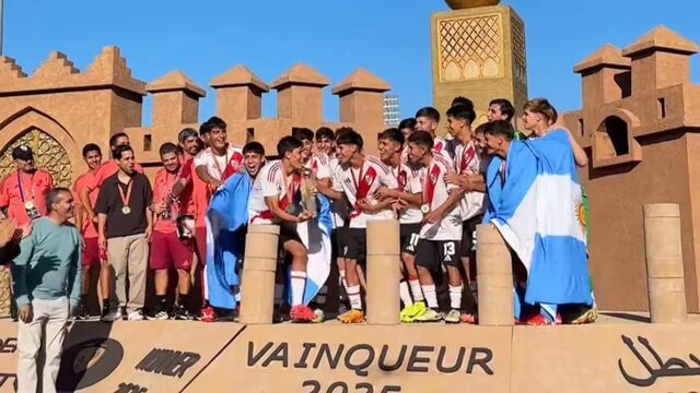 Ignacio Pollano campeón con River Plate en Marruecos