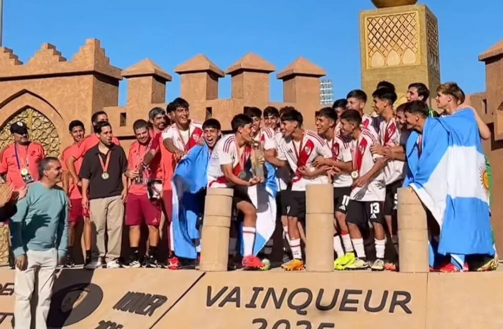 Ignacio Pollano se consagró campeón con River Plate de la Copa Mohammed VI Football Academy