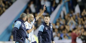 Lisandro López anunció jugará sus últimos dos partidos con Racing y después definirá qué pasará en su futuro. (Fotobaires)
