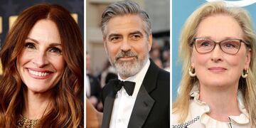 Julia Roberts, George Clooney y Meryl Streep.