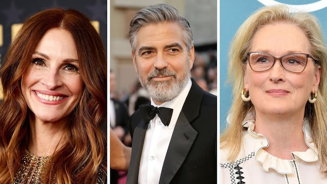 Julia Roberts, George Clooney y Meryl Streep.