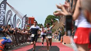 Más de 900 deportistas de Argentina y el mundo en el Ironman e Gualeguaychú. Archivo 2024.
