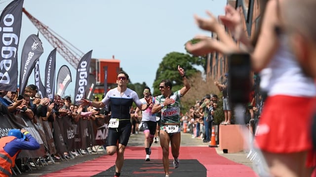 Más de 900 deportistas de Argentina y el mundo en el Ironman e Gualeguaychú. Archivo 2024.