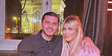 Mauro Icardi y Wanda Nara.