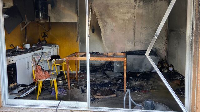 El operativo tras la explosión en Pozo del Molle (Bomberos).