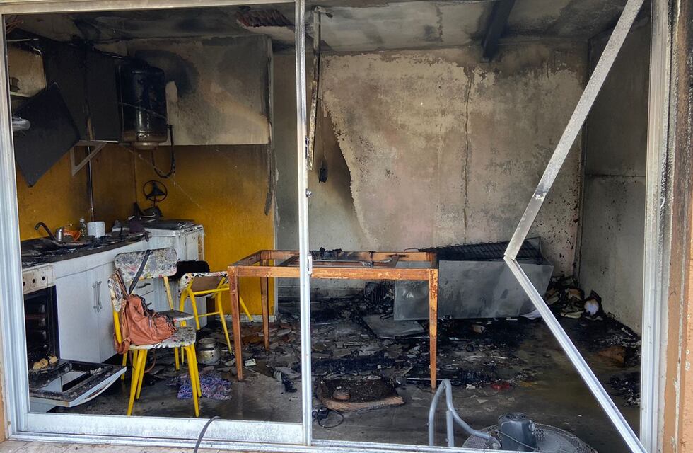 Pozo del Molle: una mujer herida por una explosión en su casa