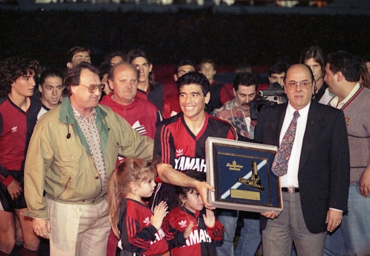 Diego Maradona en su paso por Newell's