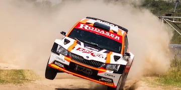 Santiago Baldo, puntero del campeonato Rally Cordobés en la clase mayor, se luce en su debut por el RS Latam.