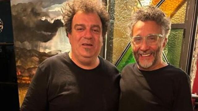 Fito Páez junto al enólogo Ale Vigil