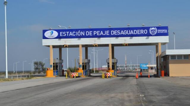Estación de Peaje en Desaguadero provincia de San Luis