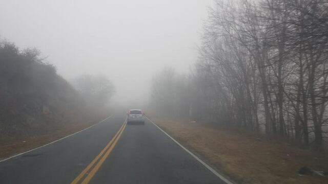 NIEBLA. En Carlos Paz (Santiago Berioli/La Voz).