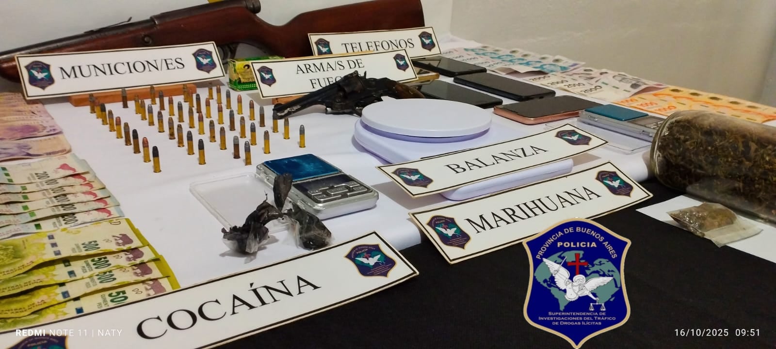 Importante operativo antidrogas en Tres Arroyos y Claromecó: desarticulan tres puntos de venta de estupefacientes