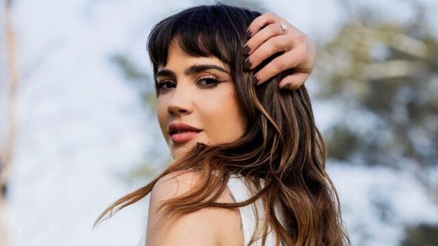 Celeste Cid se sumó a los metalizados con un corset y pantalones cargo