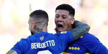 Los referentes Rojo y Benedetto, sancionados por Battaglia (Prensa Boca)