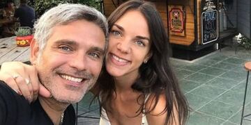 Ricardo Luna junto a su novia Giuliana Lucoski.