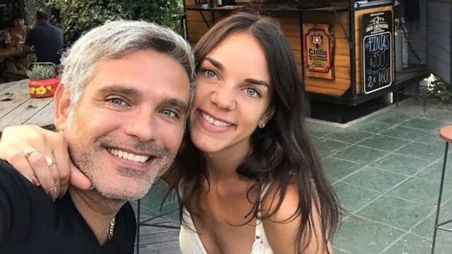 Ricardo Luna junto a su novia Giuliana Lucoski.