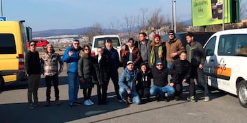 Un santiagueño que vive en Alemania junta donaciones para los refugiados ucranianos.