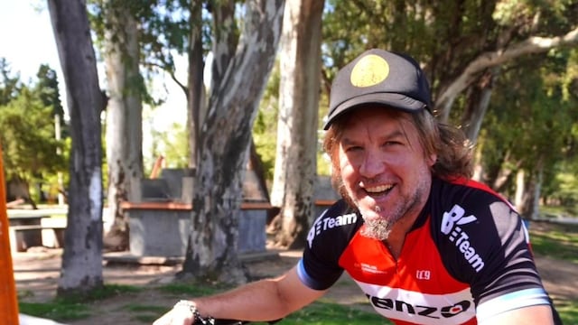 Alejandro Saluzzo ciclista rural de Arroyito