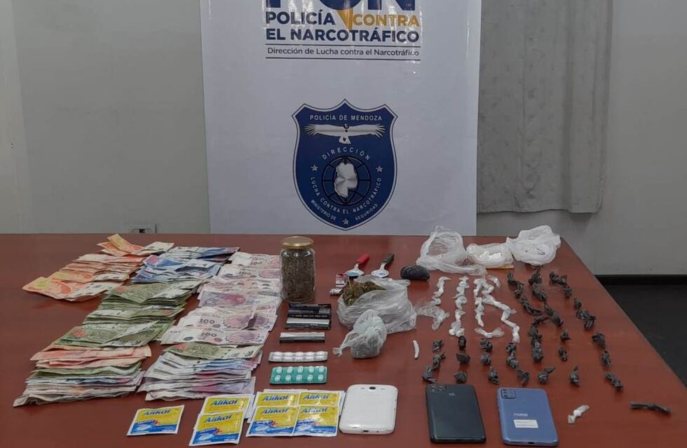 Tres detenidos en un operativo antidroga en Godoy Cruz