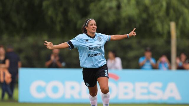 Romina Pepa Gómez. Un símbolo del fútbol femenino, que deja Belgrano (Prensa Belgrano).