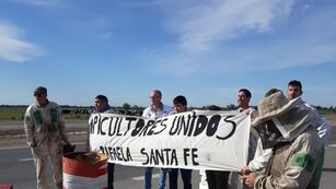 Protesta de apicultores en Rafaela