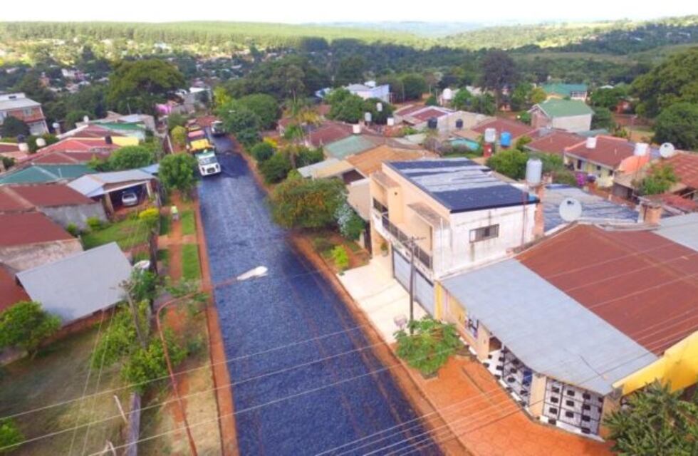 San Vicente: vialidad ya completó 130 cuadras de asfalto sobre empedrado