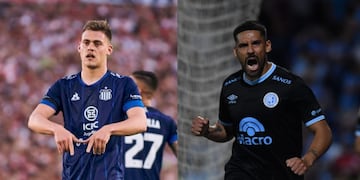 Federico Girotti y Franco Jara, goleadores que llegan afilados al clásico. Como Talleres y Belgrano (Prensa Talleres y Facundo Luque / La Voz)