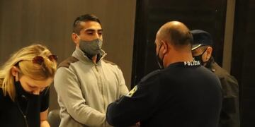 Balmaceda este jueves, tras escuchar la condena. Foto: Luciana Iglesias.