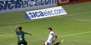 Gastón Benavídez le dio el gol de la ansiada victoria a Talleres ante San Martín de San Juan (Captura de TV).