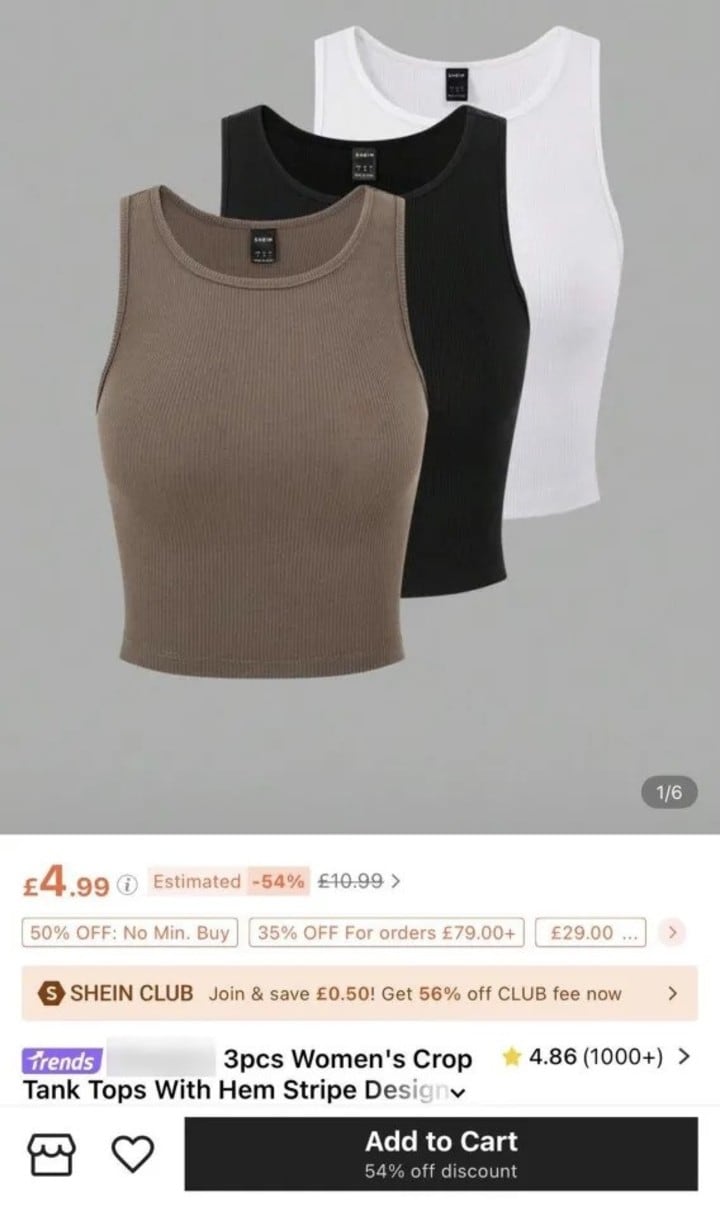 Compró un top en Shein por $7.000 y terminó con una quemadura que podría dejarle cicatriz