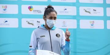 La cordobesa Cecilia Biagioli ya tiene su pasaporte a Tokio 2021 (@DeportesAR).