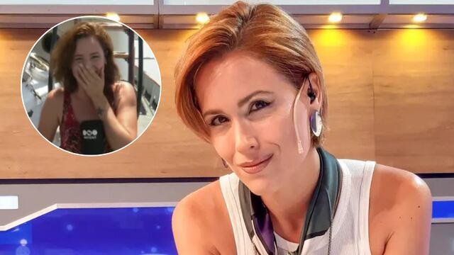 La periodista rosarina vivió un divertido momento.