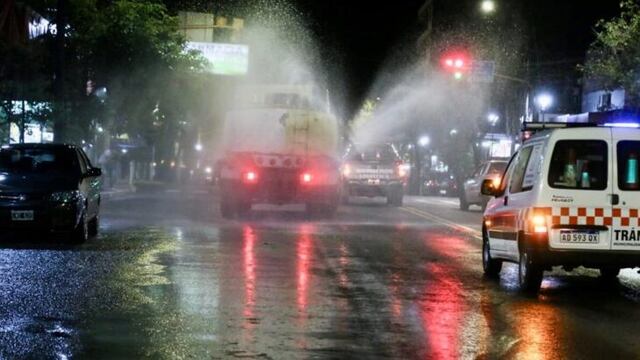 Realizaron un operativo de limpieza en la avenida San Martin y espacios públicos de Eldorado