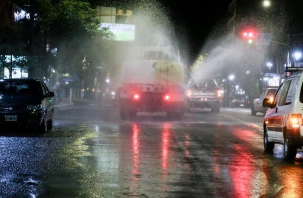 Realizaron un operativo de limpieza en la avenida San Martin y espacios públicos de Eldorado