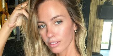 La rubia posó en traje de baño desde Miami