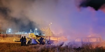 Ardió un depósito municipal en Córdoba.