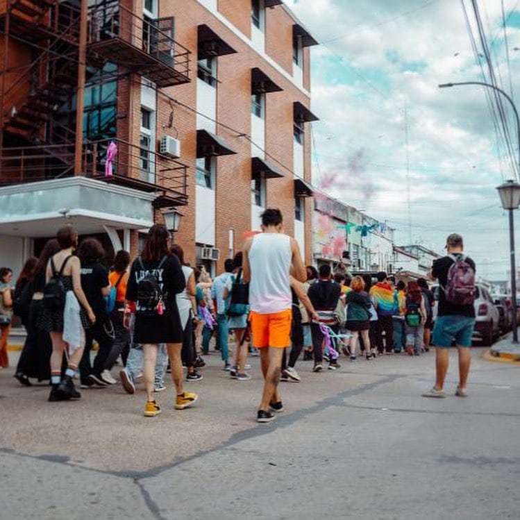 Marcha del Orgullo en Gualeguay. Foto: Instagram Diversidad Gualeguay