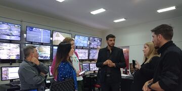 Funcionarios de San Jorge recorrieron el Centro de Monitoreo
