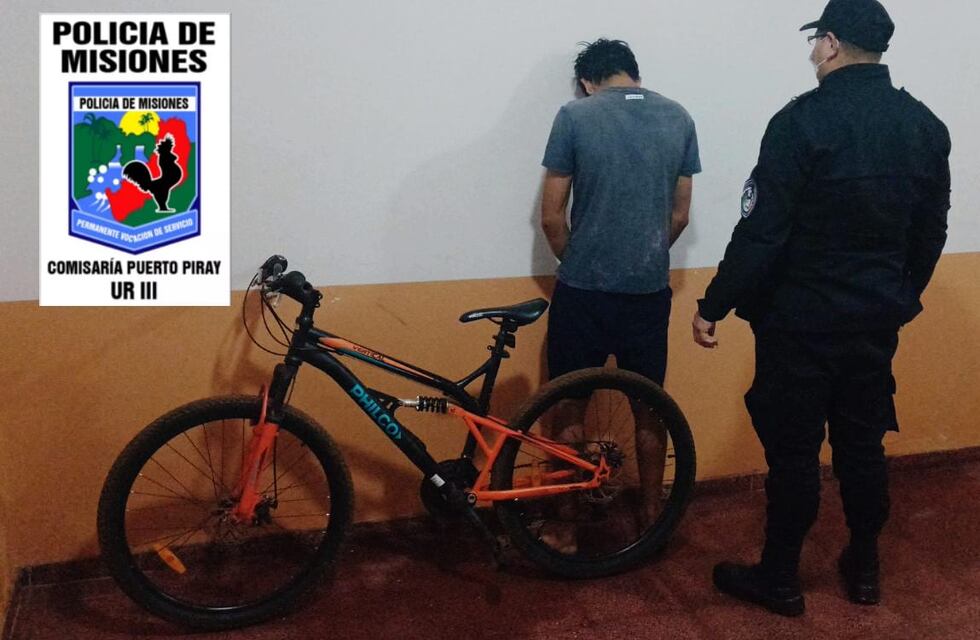 Quedó detenido tras sustraer una bicicleta en Puerto Piray