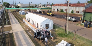 Se trabaja en los detalles en el Corsódromo de Concordia.