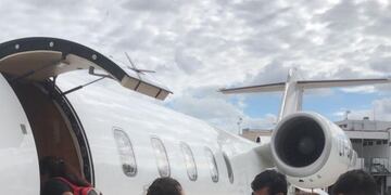 La aeronave sanitaria concretó sin contratiempos el traslado del paciente de 10 meses.