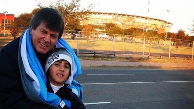 Facu, el hijo de Carlín Calvo, lo despide en redes