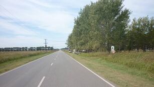 La ruta donde apareció el muchacho